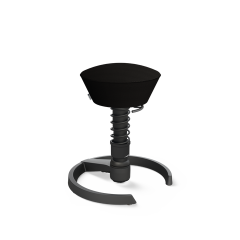 Aeris Swopper mit Gestell schwarz, Gleiter und Bezug Mesh