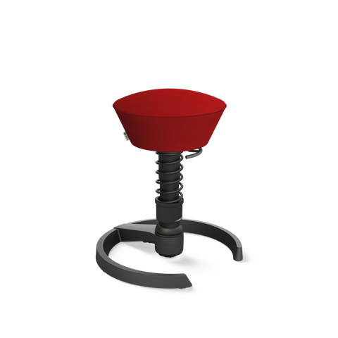 Aeris Swopper mit Gestell schwarz, Gleiter und Bezug Mesh
