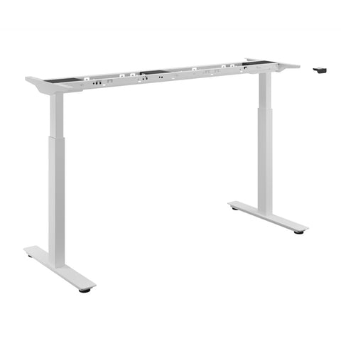 Tischgestell in weiß mit verstellbaren elektrischen Beinen für 1200-1600mm Tischplatten