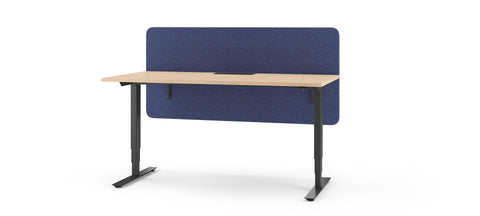 Höhenverstellbarer Schreibtisch EASY mit schwarzem Gestell