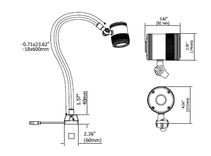 SIRIO BF Maschinenleuchte