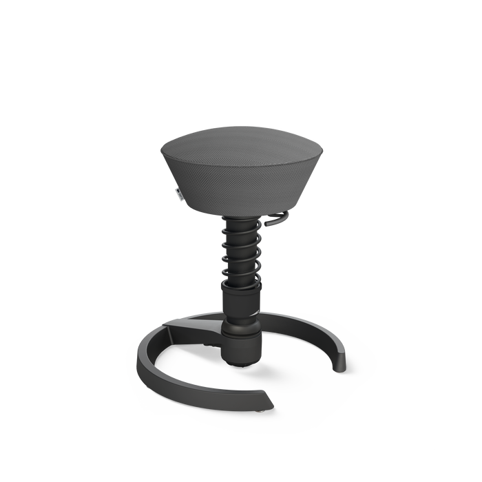 Aeris Swopper mit Gestell schwarz, Gleiter und Bezug Mesh