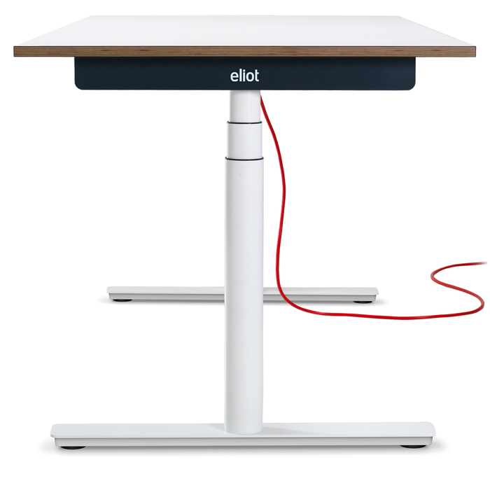 ELIOT - Elektrisch höhenverstellbarer Schreibtisch in Größe 180x80cm in weiß