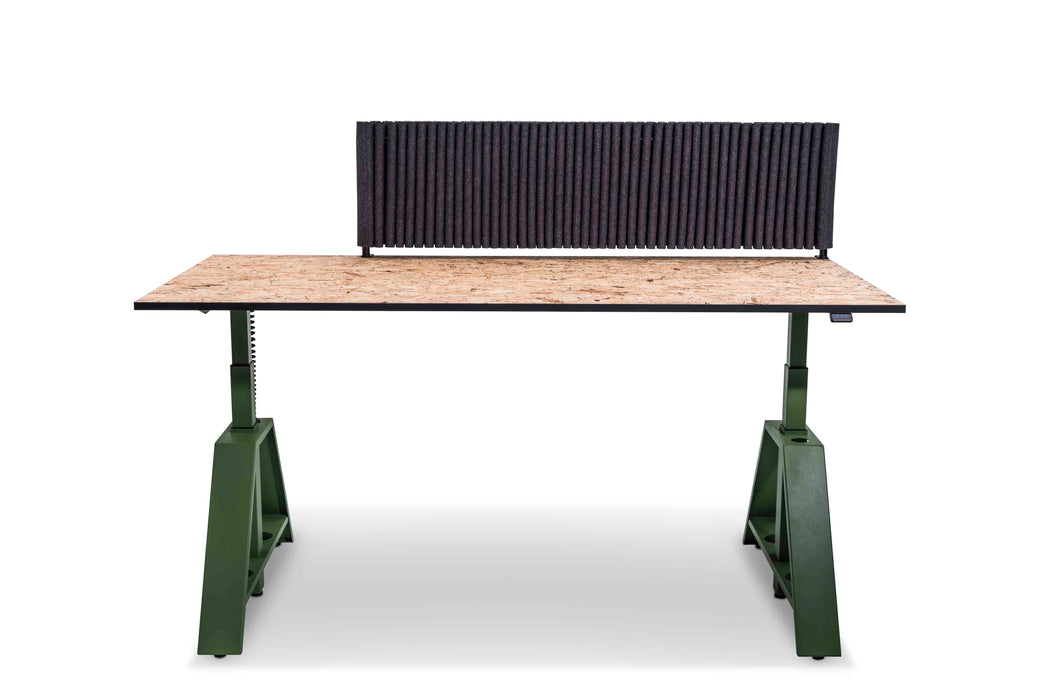 Höhenverstellbarer Schreibtisch MOTU mit OSB Tischplatte